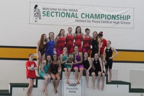 Red Devils with their Sectional trophy.